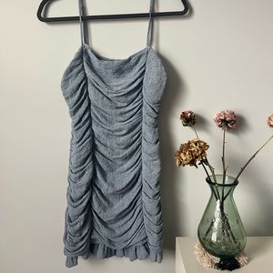 Ruched polka dot Dress